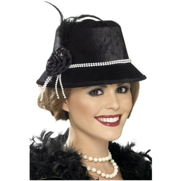 Ladies Gangster Trilby hat Smiffys 1920s Gatsby dressing up party 20s womens